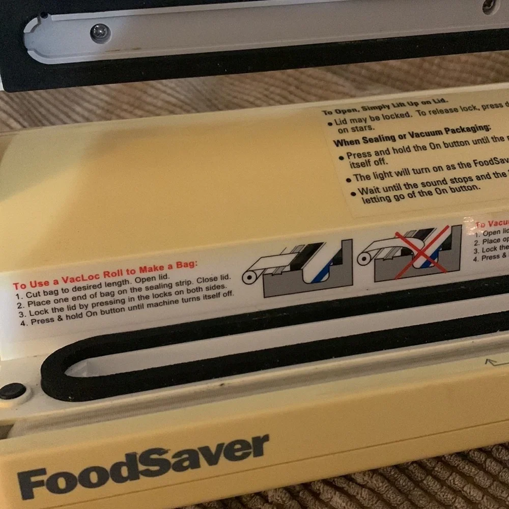 Food Saver Vac 550 food preservation vacuum sealed packaging sealing yellow - Picture 6 of 10